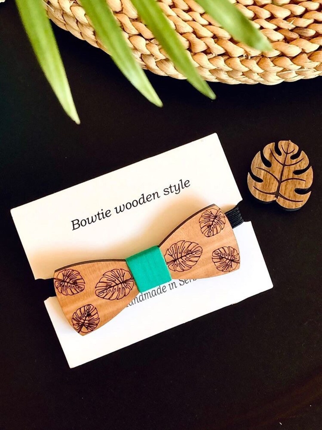 wooden bow tie pattern