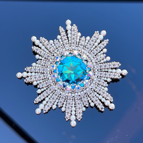 Swarovski Brooch Etsy