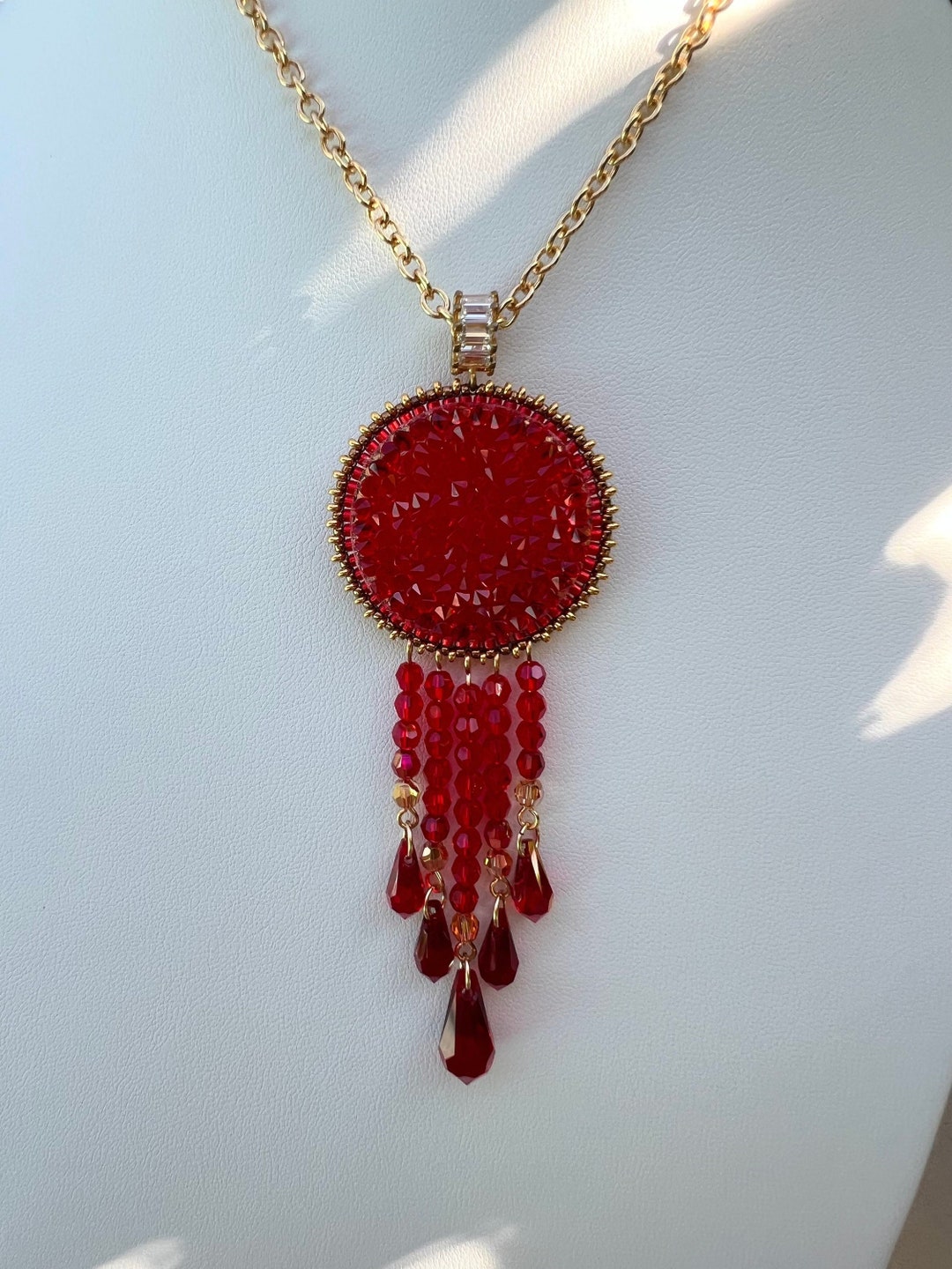 Dream Catcher Pendant, Made With Swarovski Crystal Fine Rocks Pendant