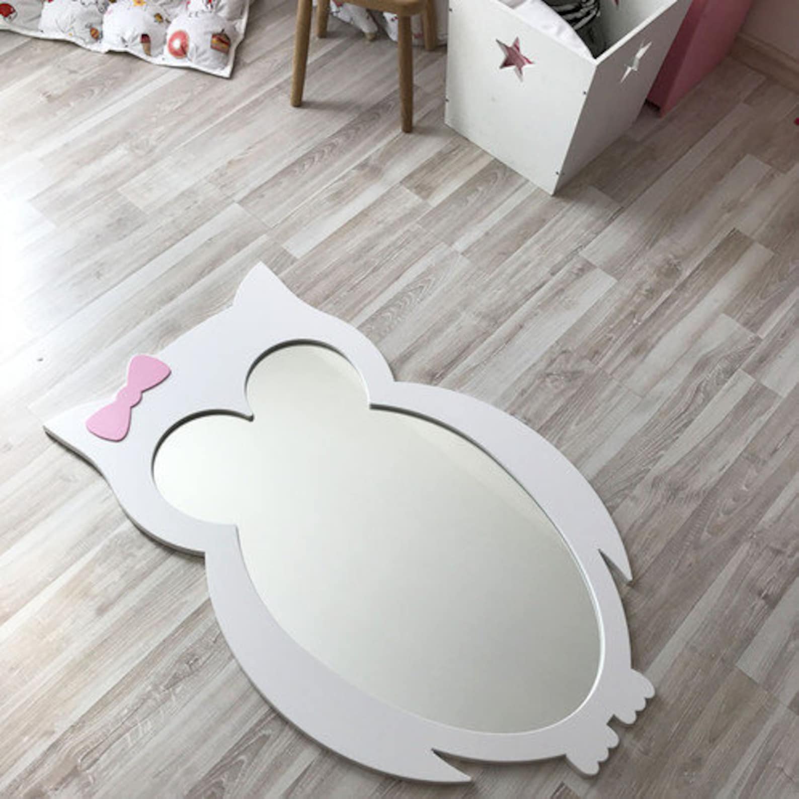 Nursery wall mirror kids bedroom mirror baby shower owl Etsy