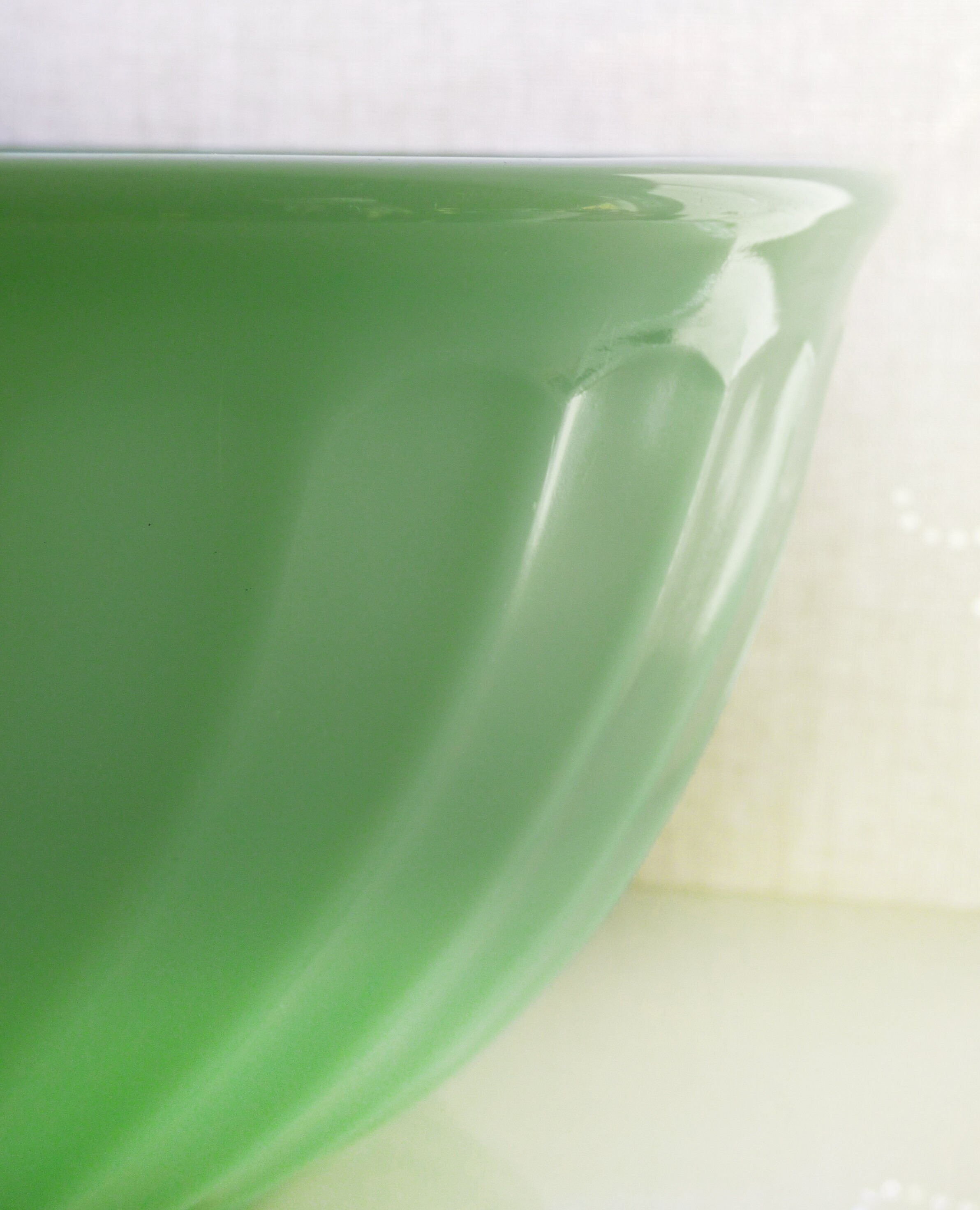 PASTA Bowl Fire King Jadeite Jade Green Milk Glass Bowl Etsy