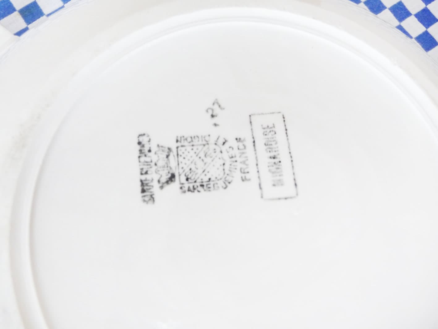 Vintage Tureen LID Mignardise by Digoin Lovely Design Red Etsy