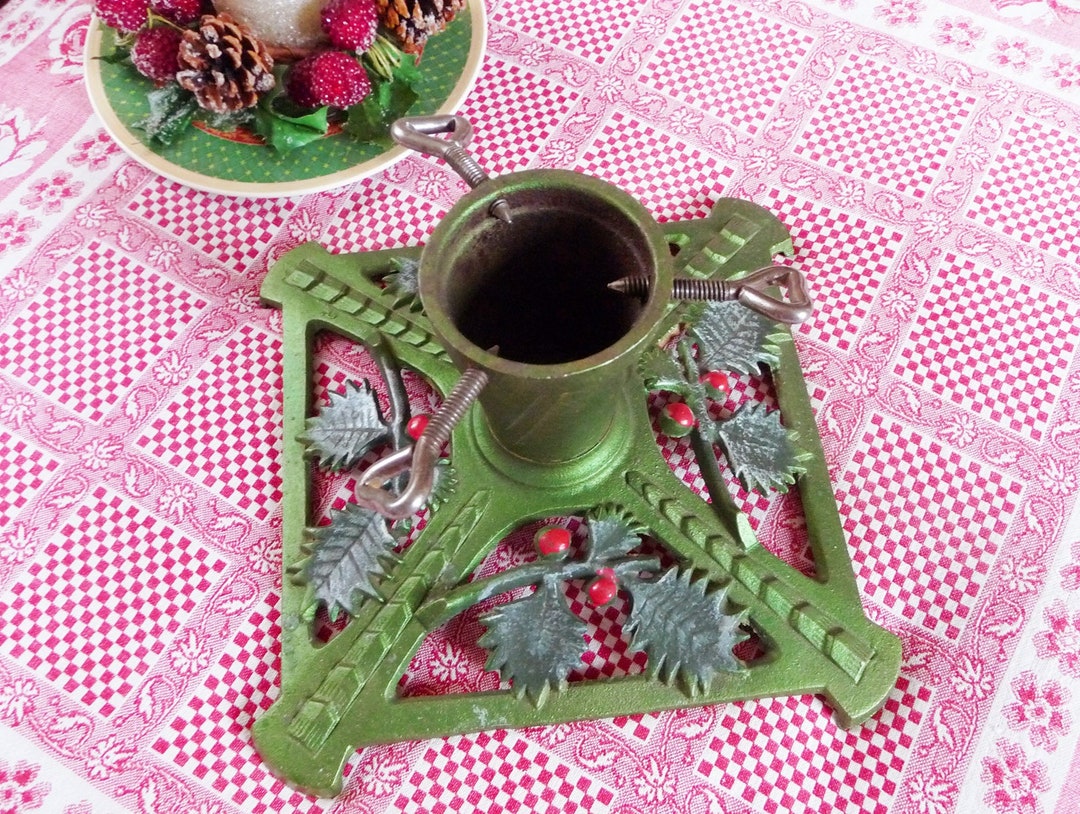 Vintage Cast Iron Christmas Tree Stand 