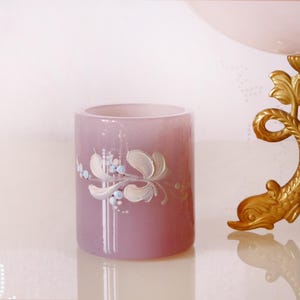 PINK Opaline Trinket pot, Fratelli Ferro opaline glass,