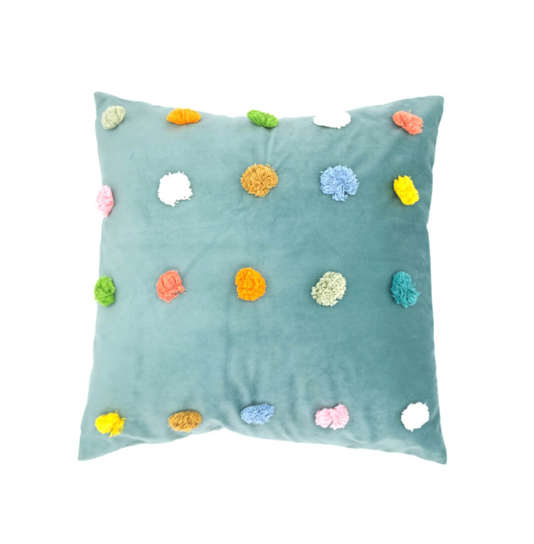 Pillow Covers & Cushion With Color Balls Tassel Large Pillow Etsy