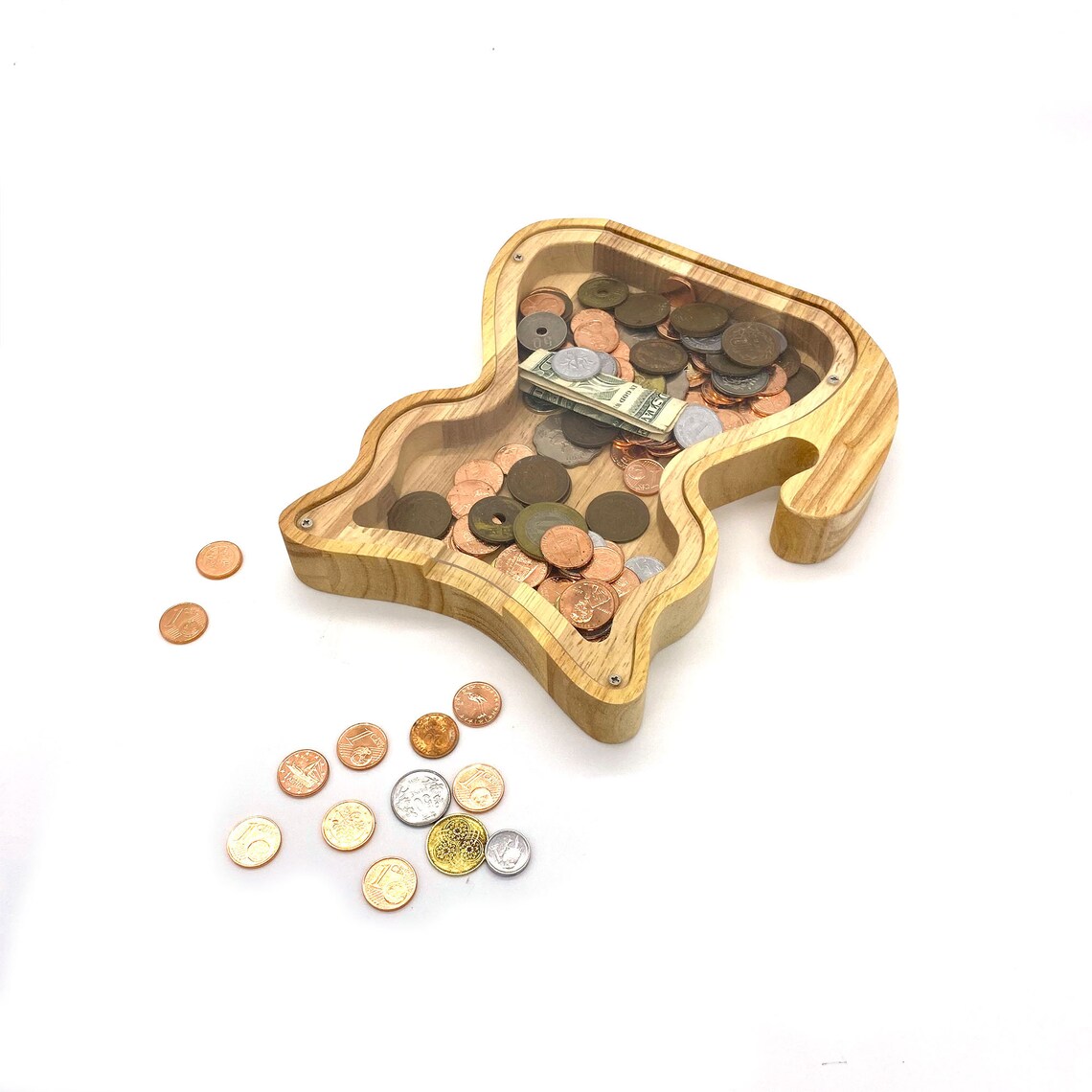 Personalized Cat Wooden Piggy Bank Gift for Kidskids Room Etsy Hong Kong