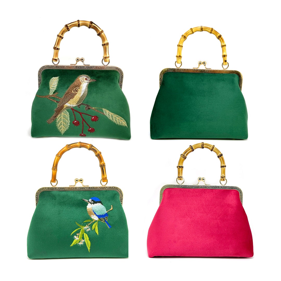 Embroidery Velvet Bag for Dinner Vintage Evening Bags for Women Christmas Gift for Her Bag for