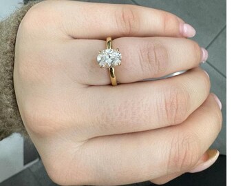IGI Certified Lab Grown Oval Diamond Engagement Ring: Platinum Hidden Halo
