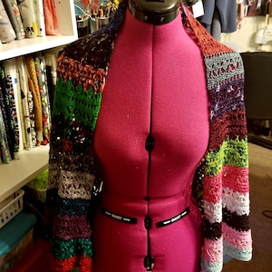 Crow&#39;s Foot Shrug Crochet Pattern - PDF Download