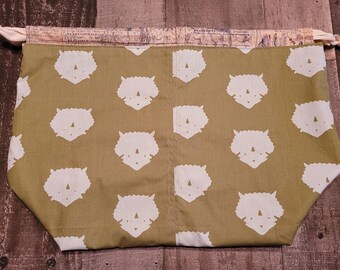 Maker Bag - Dinosaur - Triceratops Print