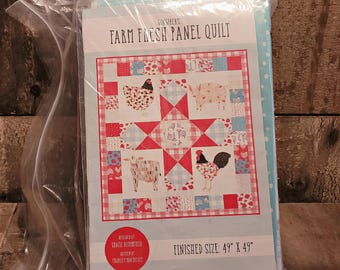 Farm Fresh Panel Quilt Kit - includes fabric for quilt top & pattern