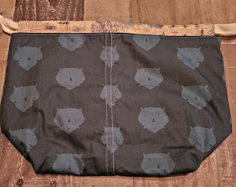 Maker Bag - Dinosaur - Triceratops Print
