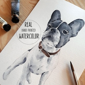 Watercolor Custom Pet Portrait, Pet Drawing, Dog Illustration, Custom Cat Drawing, Pet Housewarming Gift for mom, Gift for her Original