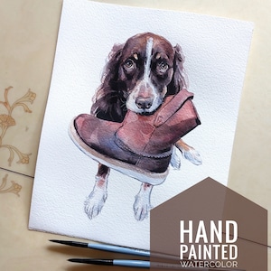 Aangepaste aquarel huisdier portret van foto, echte handgeschilderde aquarel tekening van je hond, kat, rat, paard, cadeau voor dierenliefhebber