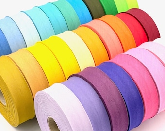 Craft Cult 30mm Wide Plain Bias Binding Tape - Made in Europe - 25m Roll