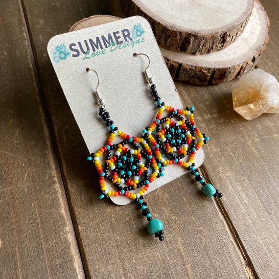 Buy Sterling Silver Dream Catcher Earrings With Feathers & Small Turquoise  Accent Southwestern Jewelry Online in India - Etsy