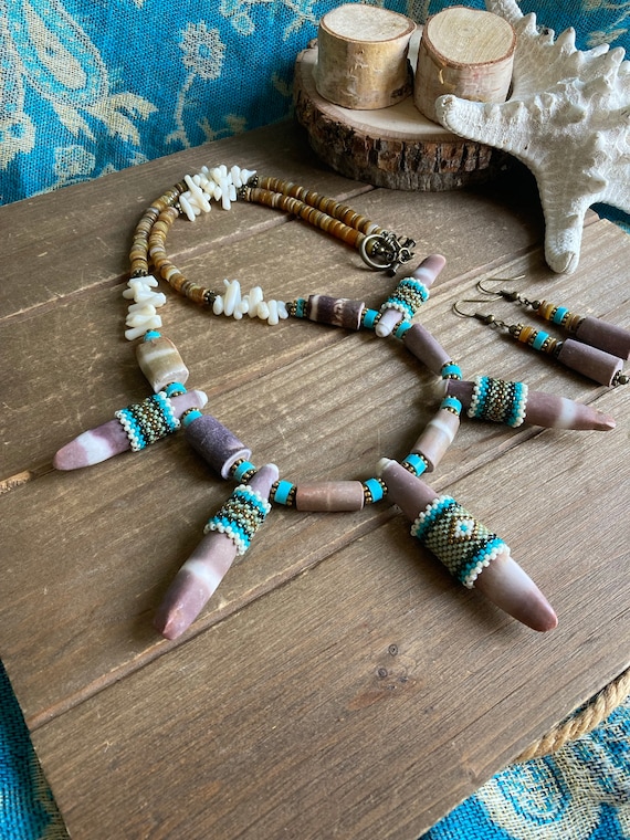Set necklace earrings sale