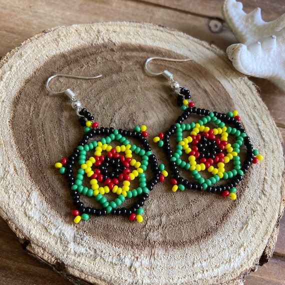 Orecchini a cerchio in oro viola, verde e oro, accessori per