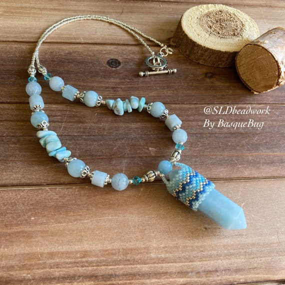 Etsy aquamarine hotsell jewelry