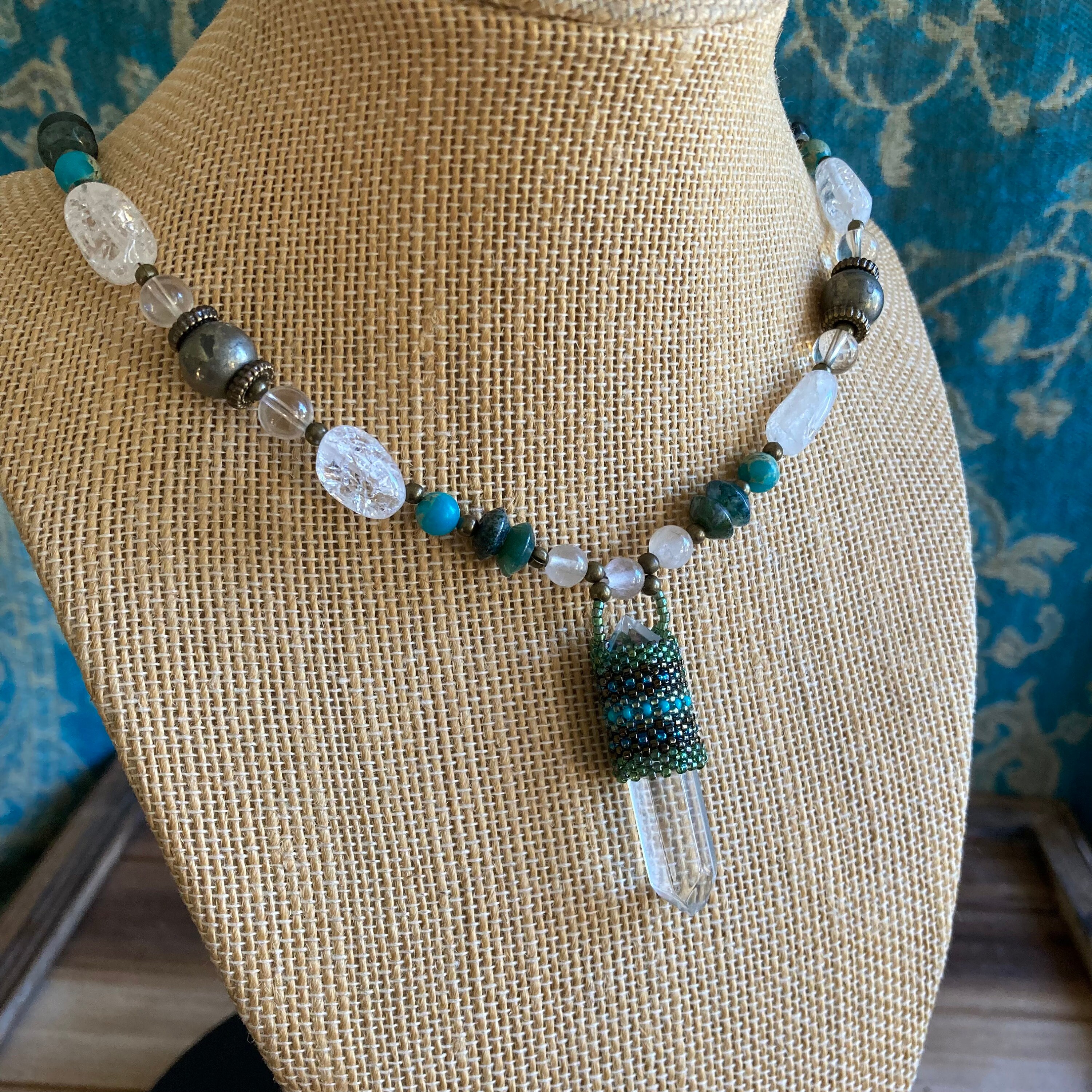 【TommassiniJewelry】Beaded Wrapコインネックレス TommassiniJewelry】Beaded Wrapコインネックレス