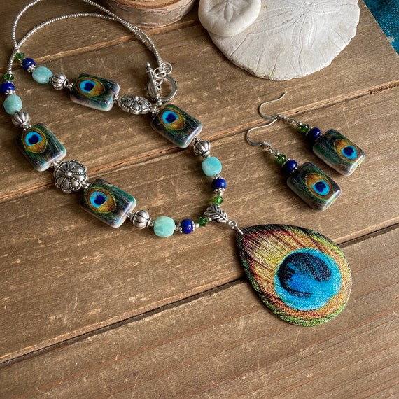 24” Assorted Round Red Wood Bead Necklace/Bracelet/Earrings Set | eBay