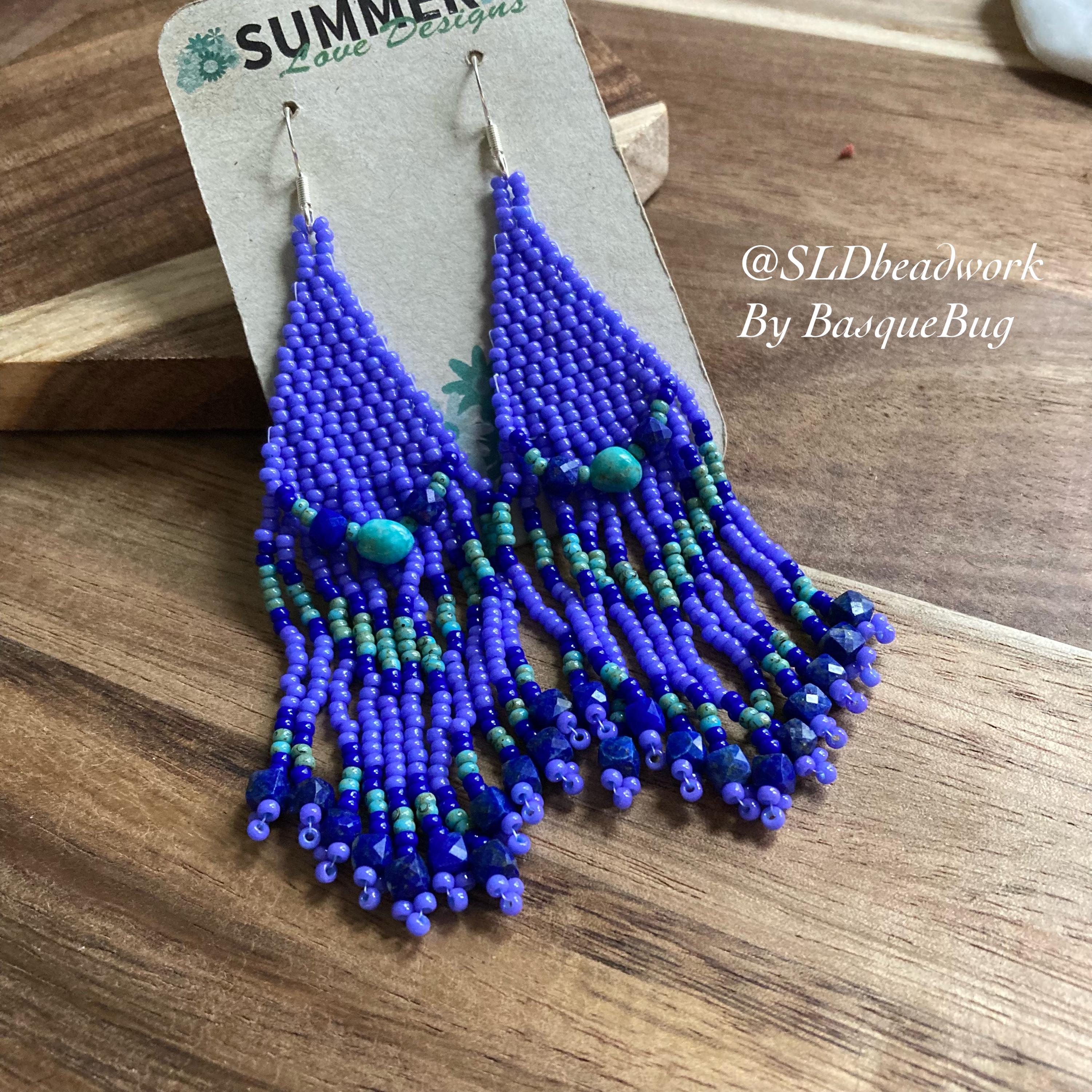 Orecchini Pendenti Boho In Argento 925 Fatti A Mano Con Granato A Pera, Lapislazzuli E Agata - Regalo Donna, Ipoallergenici