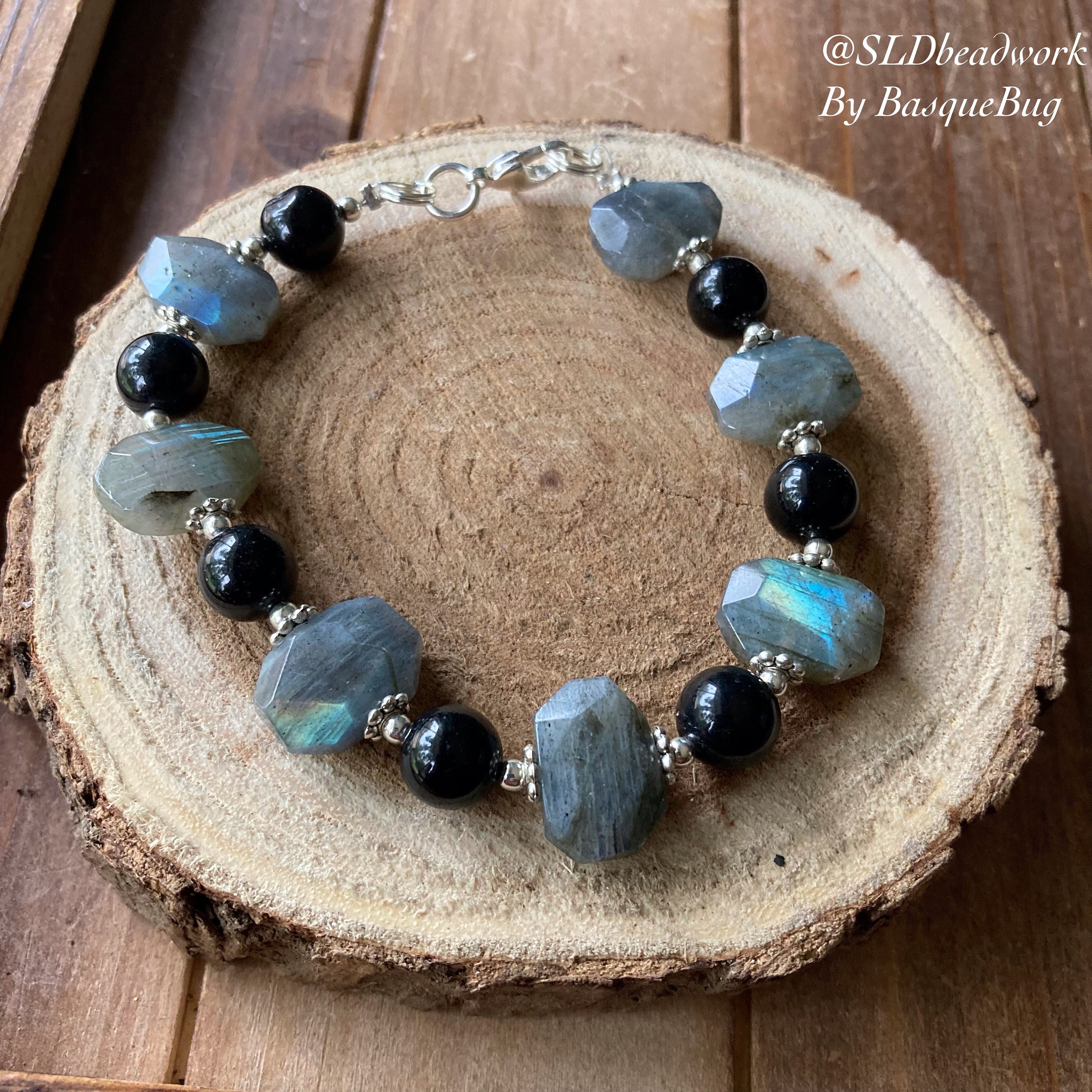 Labradorite Bracelet / Handmade Bracelet / Blue Fire Stone / Unisex Bracelet  | eBay
