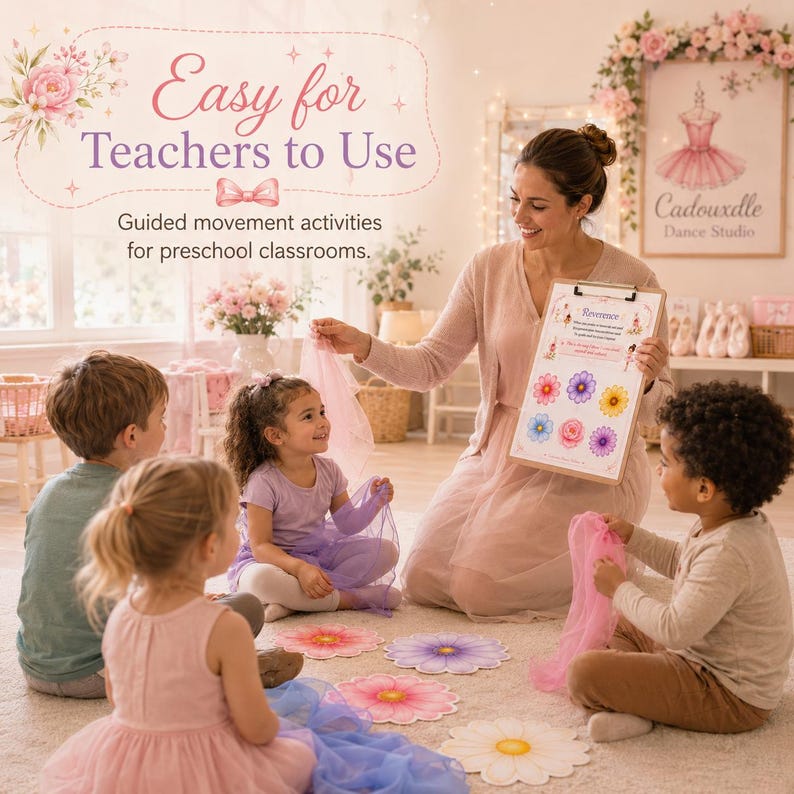 Preschool Ballet Lesson Plan Printable | Nature Theme Creative Movement Activities for Teachers & Homeschool image 13