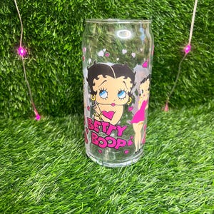 Betty Boop  12oz Glass Can/Cup