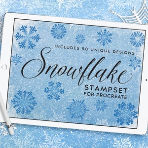 Procreate Stamps: Snowflakes