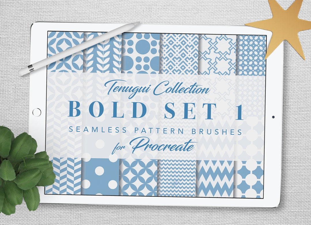 Procreate: Seamless Pattern Brushes - Bold Set 1 - Etsy