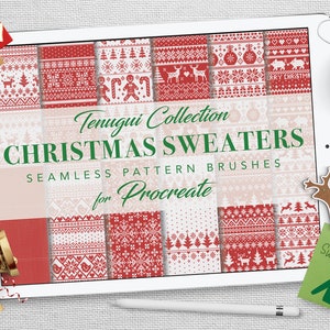 Procreate: Pennelli senza cuciture - Maglioni di Natale