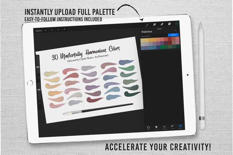 Procreate: Color Palette - Monet - Haystacks - Etsy