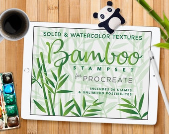 Procreate スタンプ: 竹スタンプセット
