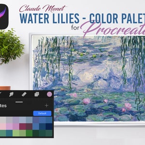 Procreate: Color Palette - Monet - Water Lilies