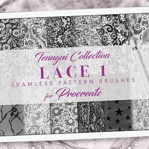Procreate: Seamless Pattern Brushes - LACE Set One