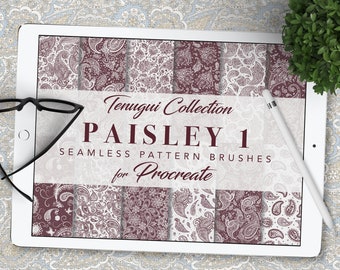 Procreate: Seamless Pattern Brushes - Paisley 1