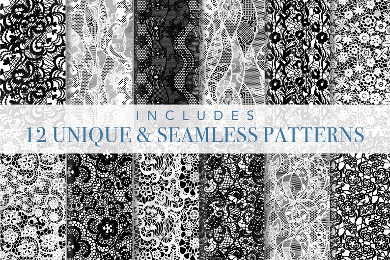 Procreate Seamless Pattern Brushes LACE Set Two personal Etsy