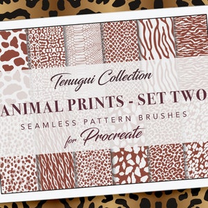 Procreate: Seamless Animal Print Pattern Brushset Two