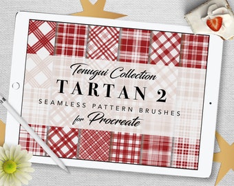 Procreate: シームレスパターンブラシ - タータンセット2