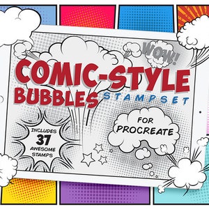 Procreate Stamps: Comic-Style Bubbles