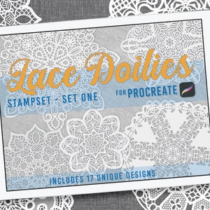 Lace Doilies Procreate Stampset - Set One