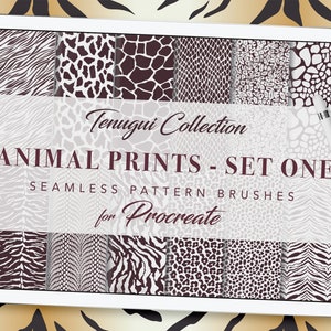 Procreate: Seamless Animal Print Pattern Brushset One