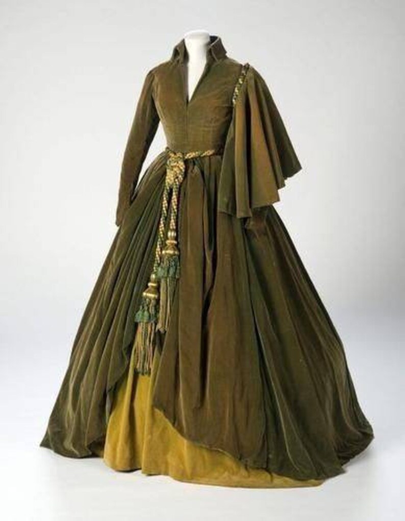 Scarlett O'Hara Green Curtain Dress Gone With The Wind Etsy