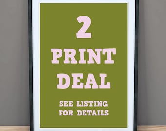 Any 2 Posters Deal - Minimalist Movie Poster, Alternative Poster, Art Print