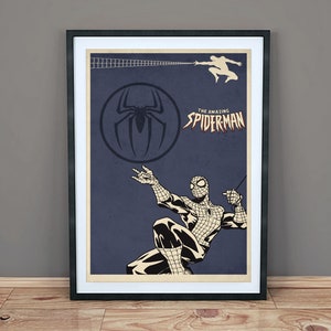 Spiderman - Minimalist Movie Art Print - Poster - Wall Art