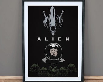 Alien - Minimalist Movie Art Print - Poster - Wall Art