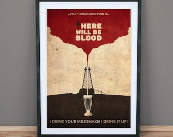 There Will Be Blood - Minimalist Movie Art Print - Poster - Wall Art