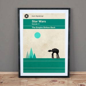 Star Wars Episode V, The Empire Strikes Back - Minimalist Movie Art Print - Poster - Wall Art