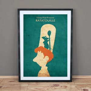 Ratatouille Minimalist Movie Art Print Poster Wall Art | Etsy